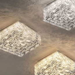 Crystal mennyezeti lámpa süllyesztve, három színben szabályozható