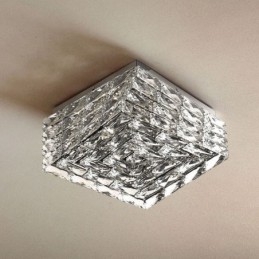 Crystal mennyezeti lámpa süllyesztve, három színben szabályozható
