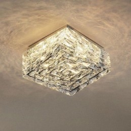 Crystal mennyezeti lámpa süllyesztve, három színben szabályozható