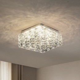 Crystal mennyezeti lámpa süllyesztve, három színben szabályozható