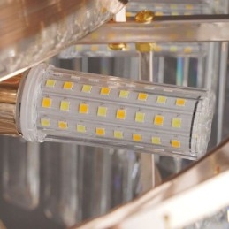 Crystal süllyeszthető luxus, kerek kristály dekorációs mennyezeti lámpa