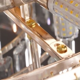 Crystal süllyeszthető luxus, kerek kristály dekorációs mennyezeti lámpa