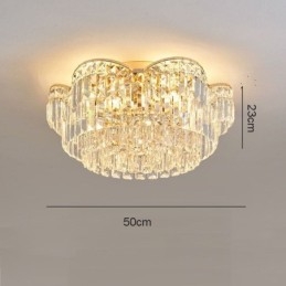 Crystal süllyeszthető luxus, kerek kristály dekorációs mennyezeti lámpa