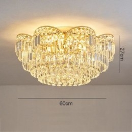 Crystal süllyeszthető luxus, kerek kristály dekorációs mennyezeti lámpa