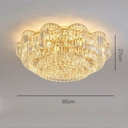 Crystal süllyeszthető luxus, kerek kristály dekorációs mennyezeti lámpa
