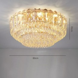 Crystal süllyesztett szerelésű kerek kristály dekorációs mennyezeti világítótestek