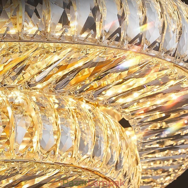 Crystal süllyesztett, kerek, kristály dekorációs mennyezeti lámpa