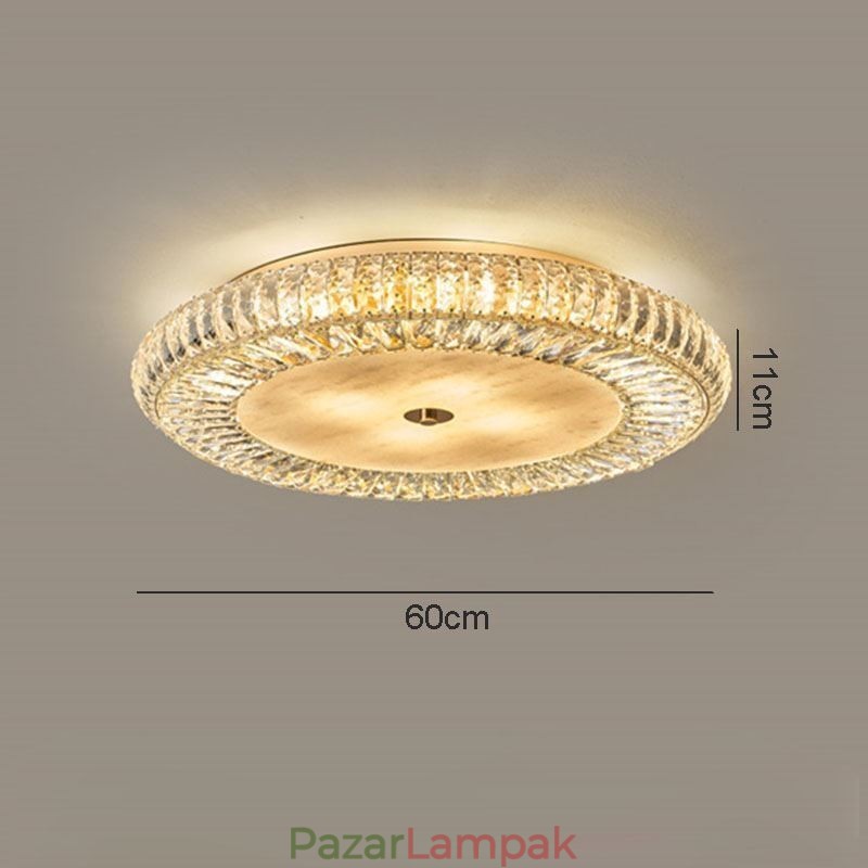 Crystal süllyesztett, kerek, kristály dekorációs mennyezeti lámpa