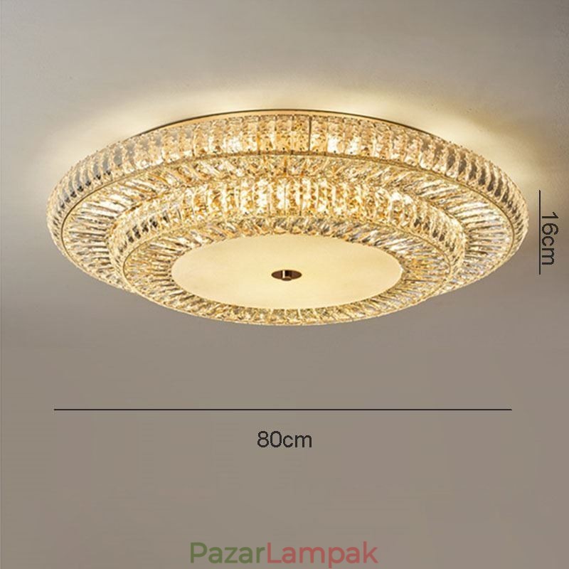 Crystal süllyesztett, kerek, kristály dekorációs mennyezeti lámpa