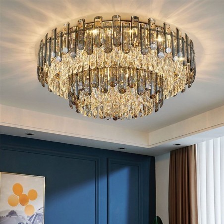 Crystal süllyeszthető egyszerű modern, kerek mennyezeti lámpa étkezőlámpa Crystal süllyeszthető egyszerű modern, kerek mennyezeti lámpa étkezőlámpa