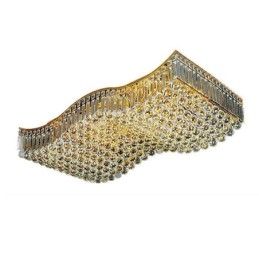 Európai Crystal süllyesztett téglalap csillár