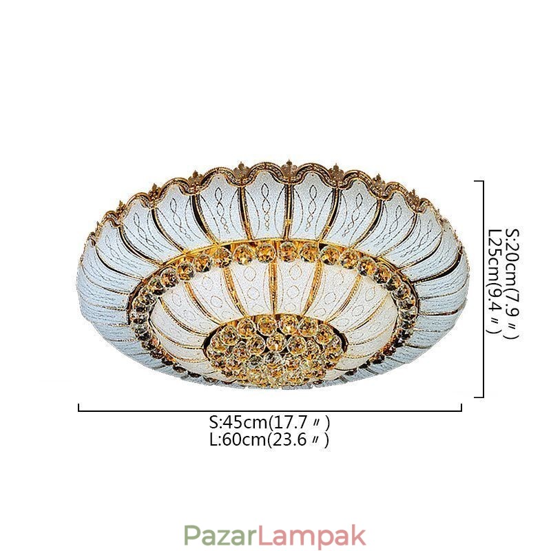 Modern, egyszerű süllyesztett mennyezeti lámpa, kerek