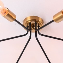 Sputnik Chandelier 6 Light, félig süllyesztett mennyezeti lámpatest