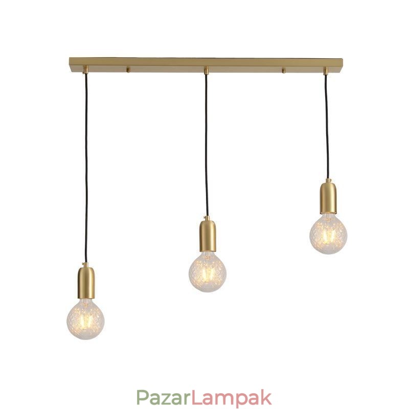 Nordic Brass 3 függőfürt Light Island kreatív minimalista lámpatest