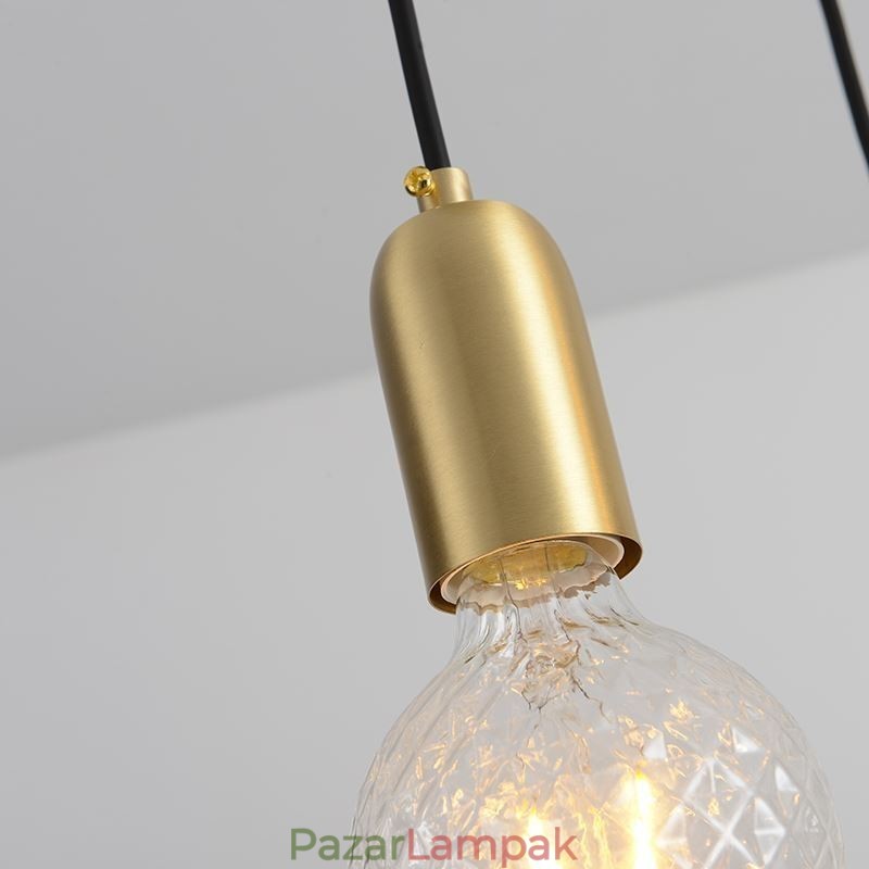 Nordic Brass 3 függőfürt Light Island kreatív minimalista lámpatest