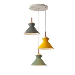 Nordic Macaron Island 3 Fény Függesztett Világítás Egyszerű Iron Arti Three Lights
