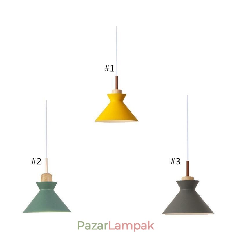 Nordic Macaron Island 3 Fény Függesztett Világítás Egyszerű Iron Arti Three Lights