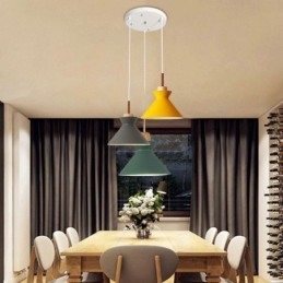 Nordic Macaron Island 3 Fény Függesztett Világítás Egyszerű Iron Arti Three Lights
