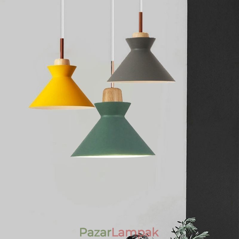 Nordic Macaron Island 3 Fény Függesztett Világítás Egyszerű Iron Arti Three Lights