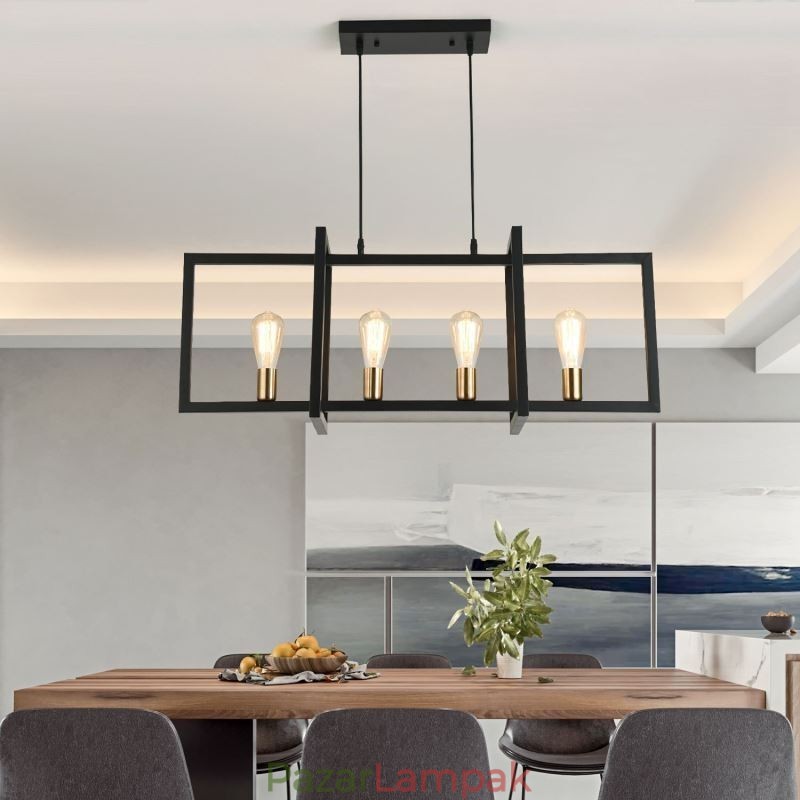 4 Fény függeszték Könnyűipari stílusú Lightingway