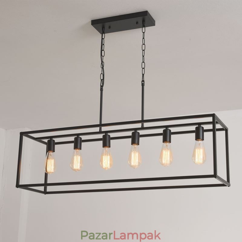 Parasztház függő lámpatest Sziget függő lámpák 6 lámpák