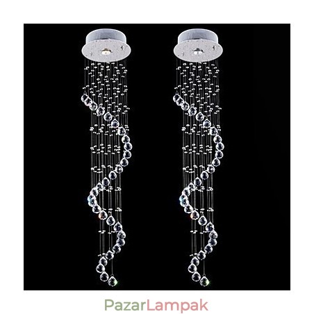 Kristály Függeszték Csillár Világítás 1 Lámpák Ezüst baldachinos átlátszó K9 Crystal Helix mennyezeti lámpák H120CM Kristály Függeszték Csillár Világítás 1 Lámpák Ezüst baldachinos átlátszó K9 Crystal Helix mennyezeti lámpák H120CM