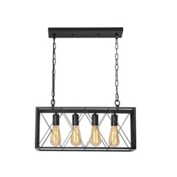 Rusztikus téglalap alakú függőlámpa 4 Light Farmhouse függőlámpa