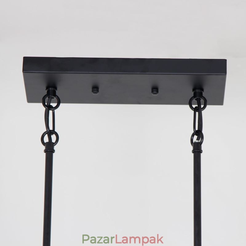 Ipari fém függőlámpa trapéz alakú függő mennyezeti lámpa