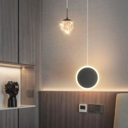 Kerek gyűrűs függőlámpa Modern gömb függőlámpa