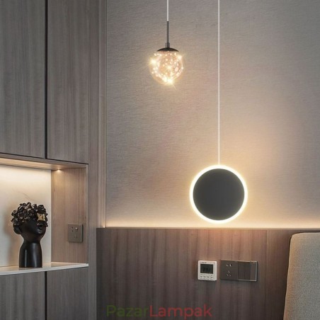 Kerek gyűrűs függőlámpa Modern gömb függőlámpa Kerek gyűrűs függőlámpa Modern gömb függőlámpa