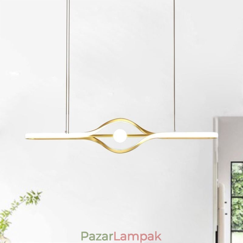 Modern, lineáris függőlámpa, hosszú csíkos függőlámpa