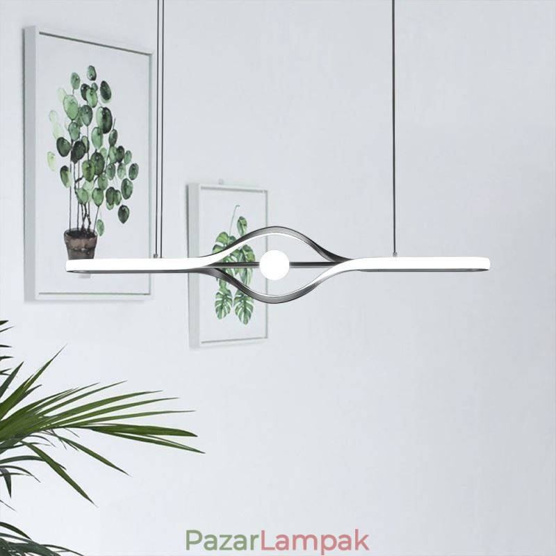 Modern, lineáris függőlámpa, hosszú csíkos függőlámpa