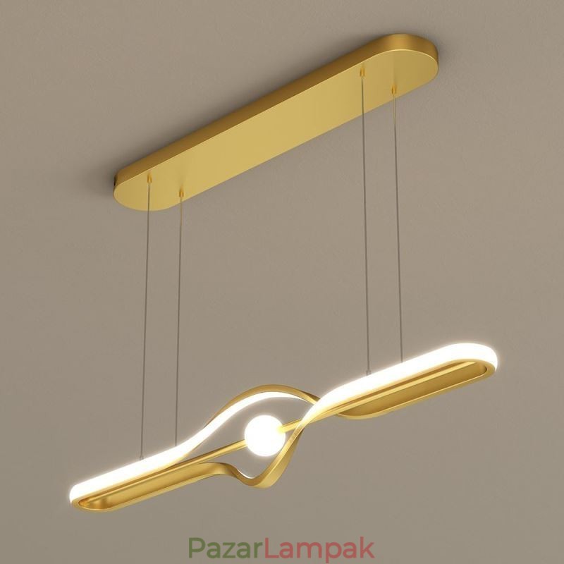 Modern, lineáris függőlámpa, hosszú csíkos függőlámpa
