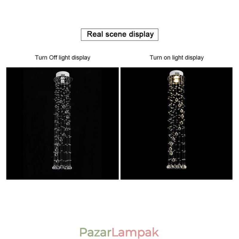 Luxus nagy csillár Modern, süllyesztett kristály mennyezeti lámpatestek