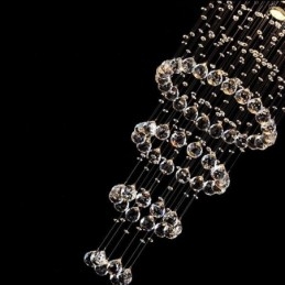 Crystal csillár kortárs, elegáns mennyezeti lámpatest duplex lépcső