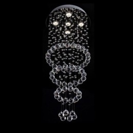 Crystal csillár kortárs, elegáns mennyezeti lámpatest duplex lépcső