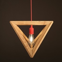 Nordic Wood Chandelier Cafe Ruházat Kreatív Retro Dekoratív Tölgy csillár