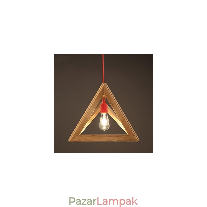 Nordic Wood Chandelier Cafe Ruházat Kreatív Retro Dekoratív Tölgy csillár