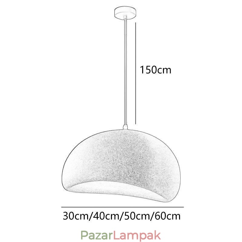 Gyanta függőlámpa Minimalista függőlámpa