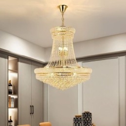 Kristály függőlámpa Modern duplex dekoratív mennyezeti lámpa
