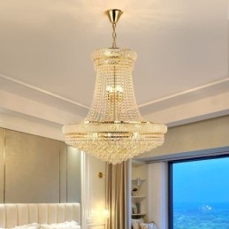 Kristály függőlámpa Modern duplex dekoratív mennyezeti lámpa