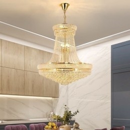 Kristály függőlámpa Modern duplex dekoratív mennyezeti lámpa