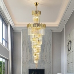 Kúpos kristály függőlámpa Duplex dekoratív mennyezeti lámpa