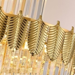 Kúpos kristály függőlámpa Duplex dekoratív mennyezeti lámpa