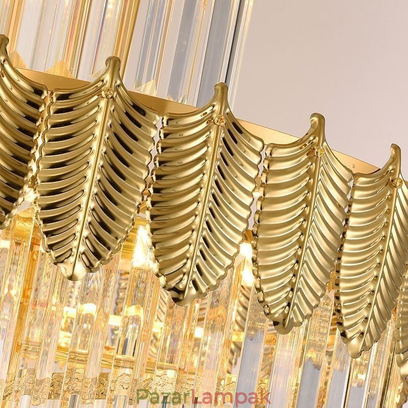 Kúpos kristály függőlámpa Duplex dekoratív mennyezeti lámpa