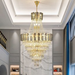 Kúpos kristály függőlámpa Kitűnő duplex dekoratív mennyezeti lámpa