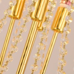 Kúpos kristály függőlámpa Kitűnő duplex dekoratív mennyezeti lámpa