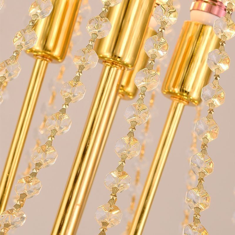 Kúpos kristály függőlámpa Kitűnő duplex dekoratív mennyezeti lámpa