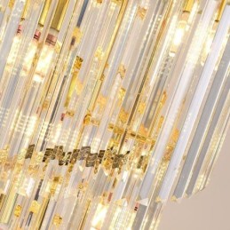 Kristály függőlámpa Duplex kúpos dekoratív mennyezeti lámpa 70cm