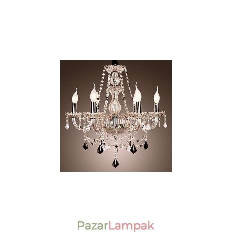 Rustic Lodge Crystal Egyéb Glass Chandelier